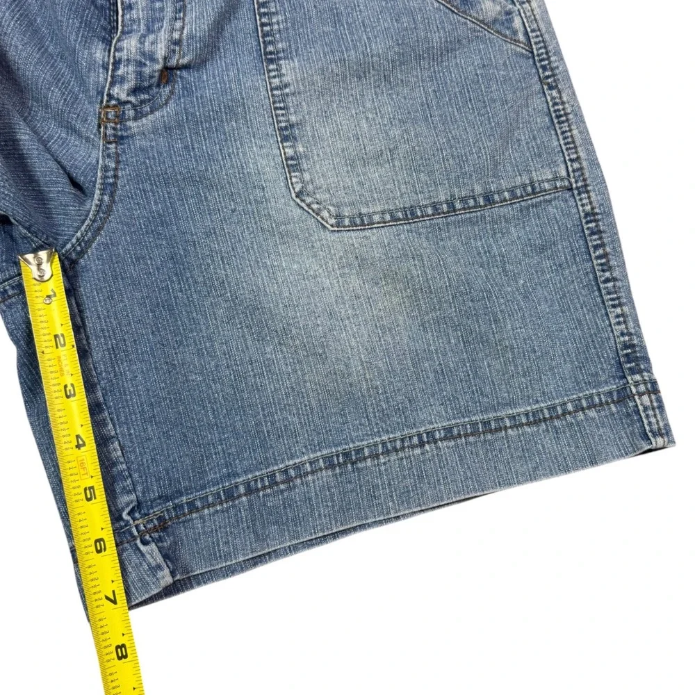 Vintage 2000s Faded Glory Baggy Cotton Blend Denim Shorts Women's 10